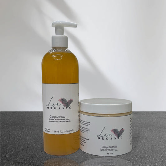 Orange Shampoo and Treatment Mask Sulfate Free